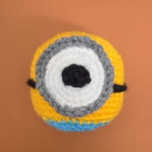 Handmade Crochet Stress Balls Minion Cartoon Characters